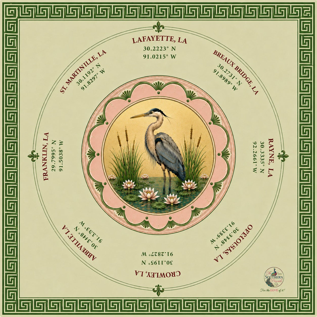Acadiana Mahjong Mat | Louisiana Collection | Pre-Order