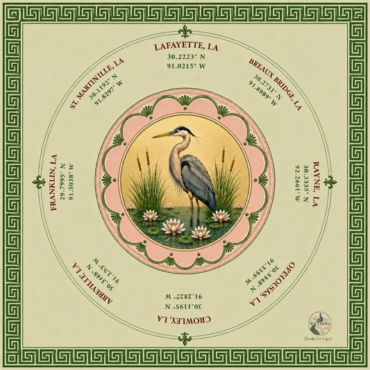 Acadiana Mahjong Mat | Louisiana Collection | Pre-Order