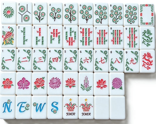 Bamboo Garden Mahjong Tile Set