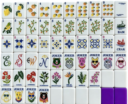 Citrus Grove Mahjong Tile Set
