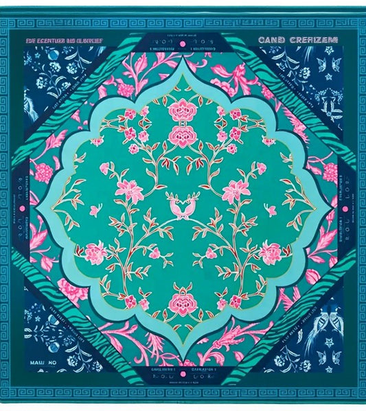 Mat - Teal Floral